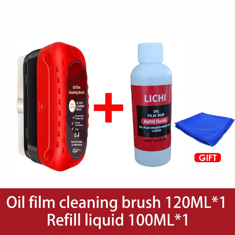 Automotive Glass Oil Film Remover Shining Mouse Windshield Cleaning Strong Decontamination Anti-Fog and Rainproof Car Cleaner